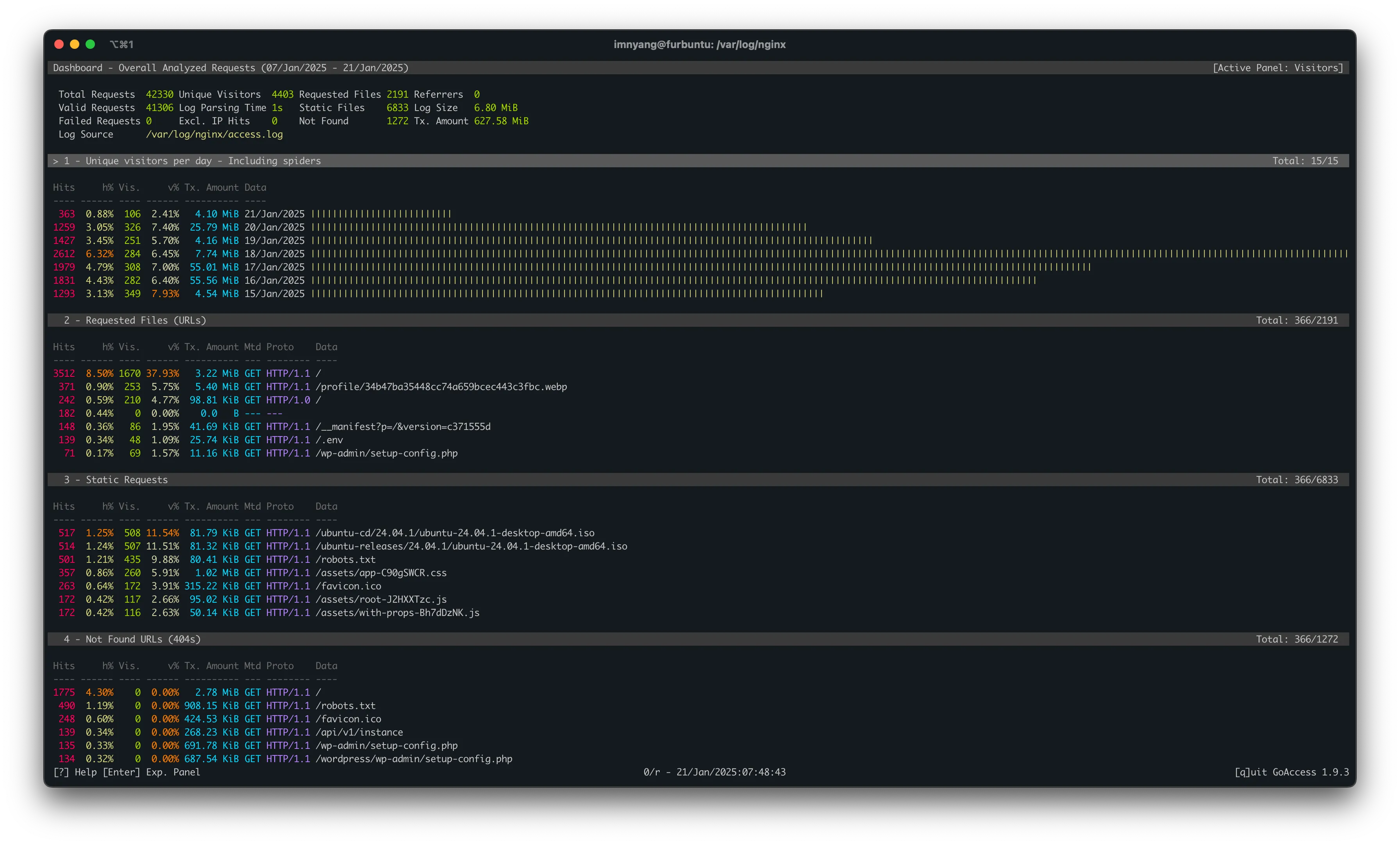 Terminal GoAccess